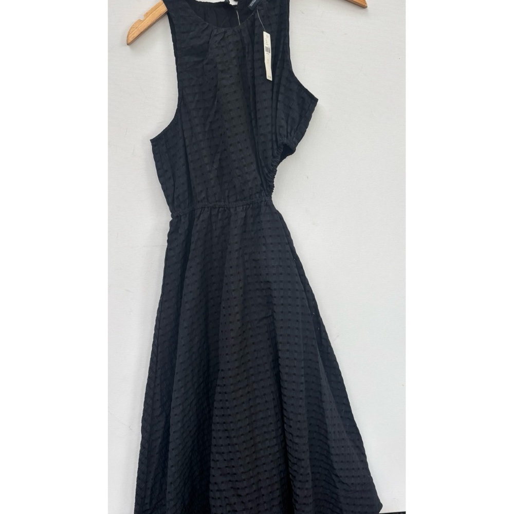 Anthropologie Black Textured Midi Dress